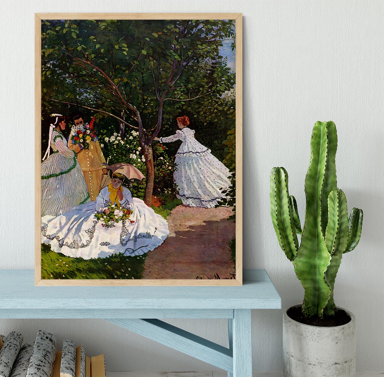 Picnic by Monet Framed Print - Canvas Art Rocks - 4
