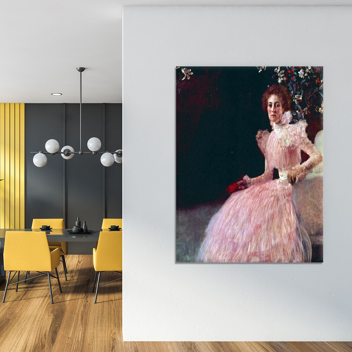 Picture of Sonja Knips by Klimt Canvas Print or Poster - Canvas Art Rocks - 4