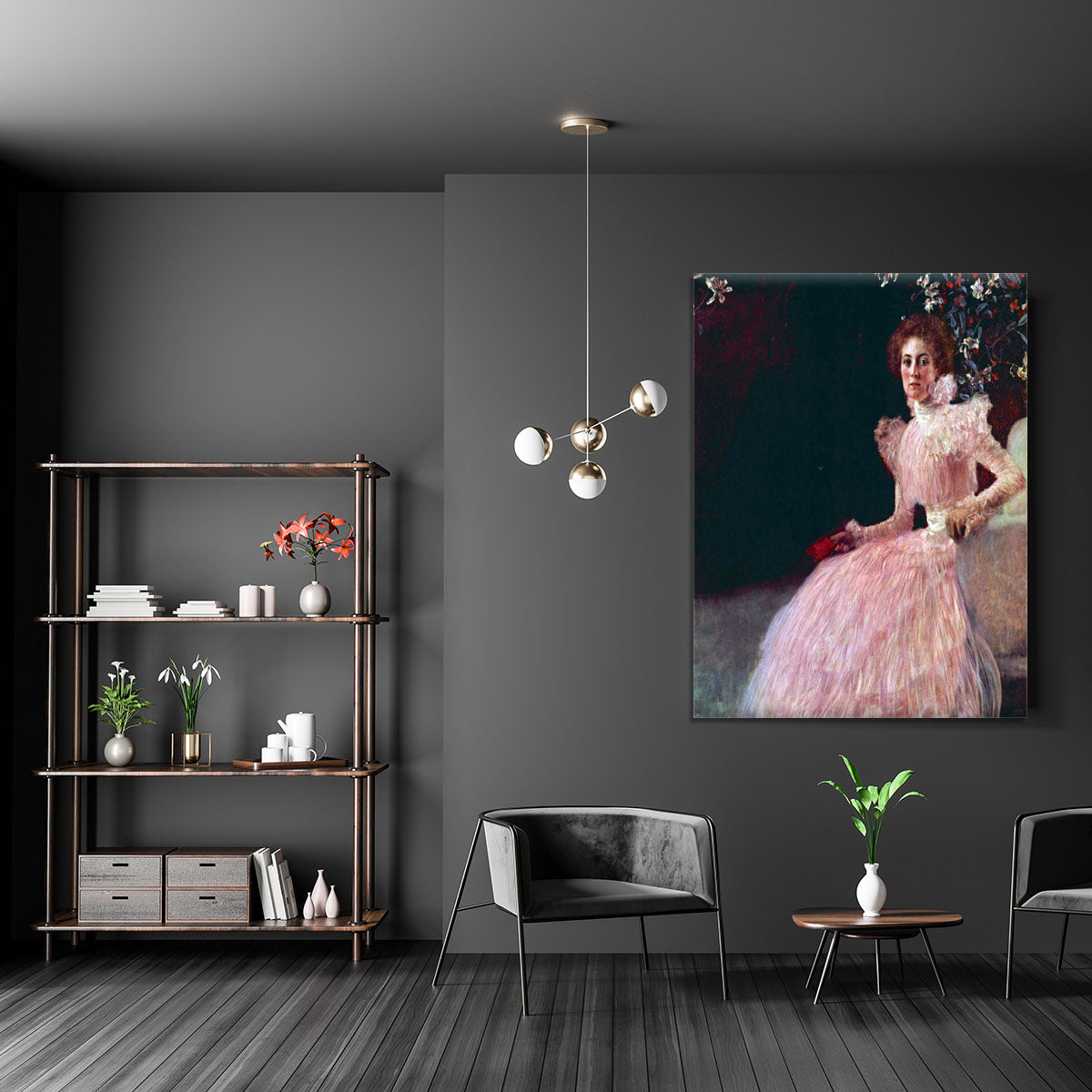 Picture of Sonja Knips by Klimt Canvas Print or Poster - Canvas Art Rocks - 5