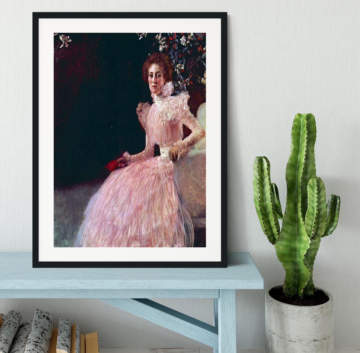 Picture of Sonja Knips by Klimt Framed Print - Canvas Art Rocks - 1