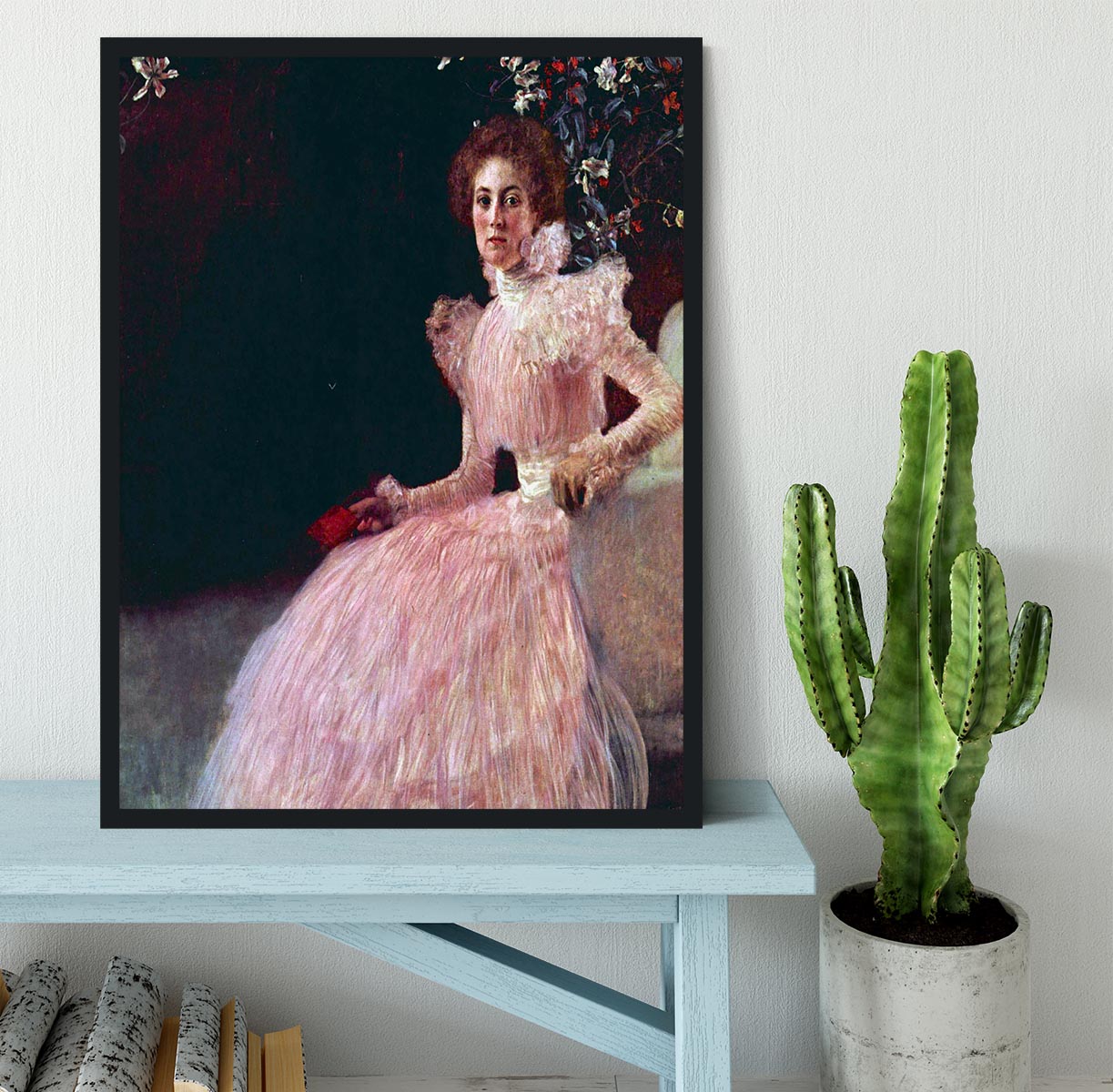 Picture of Sonja Knips by Klimt Framed Print - Canvas Art Rocks - 2