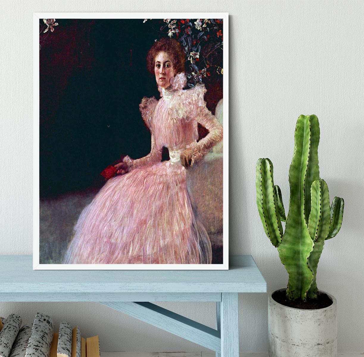 Picture of Sonja Knips by Klimt Framed Print - Canvas Art Rocks -6
