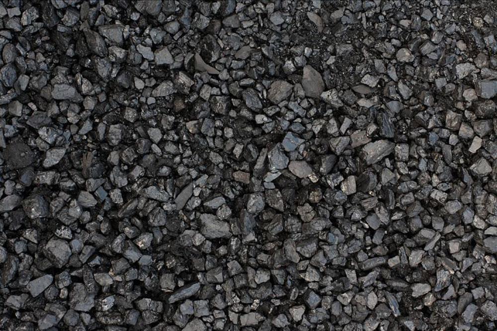 Pile of coal texture Wall Mural Wallpaper - Canvas Art Rocks - 1