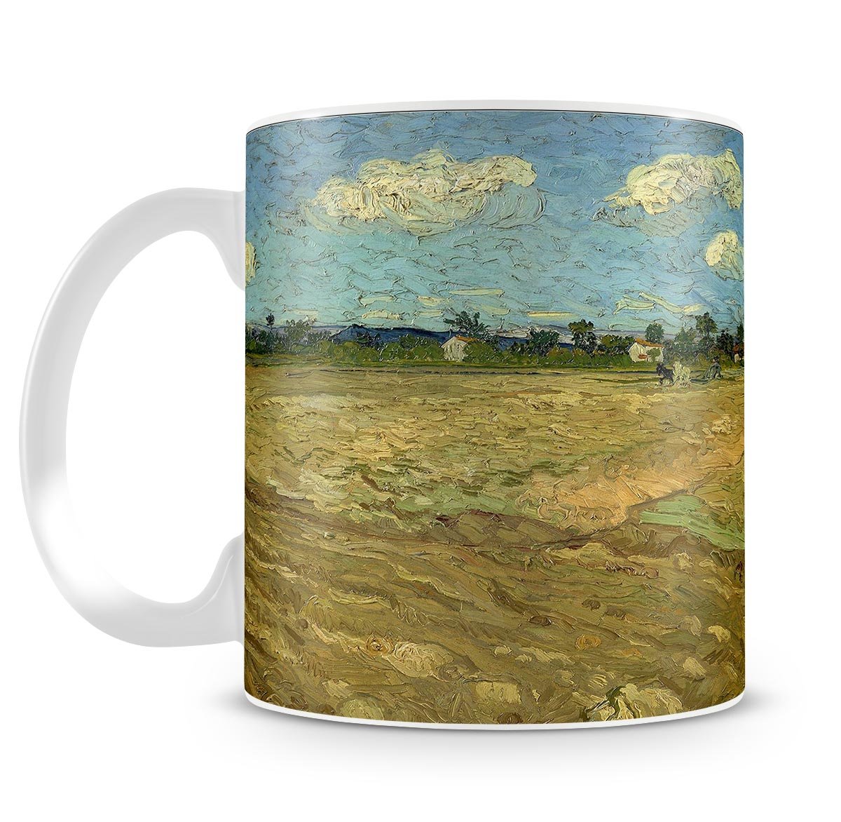 Ploughed fields by Van Gogh Mug - Canvas Art Rocks - 4