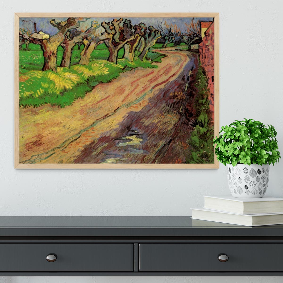 Pollard Willows by Van Gogh Framed Print - Canvas Art Rocks - 4