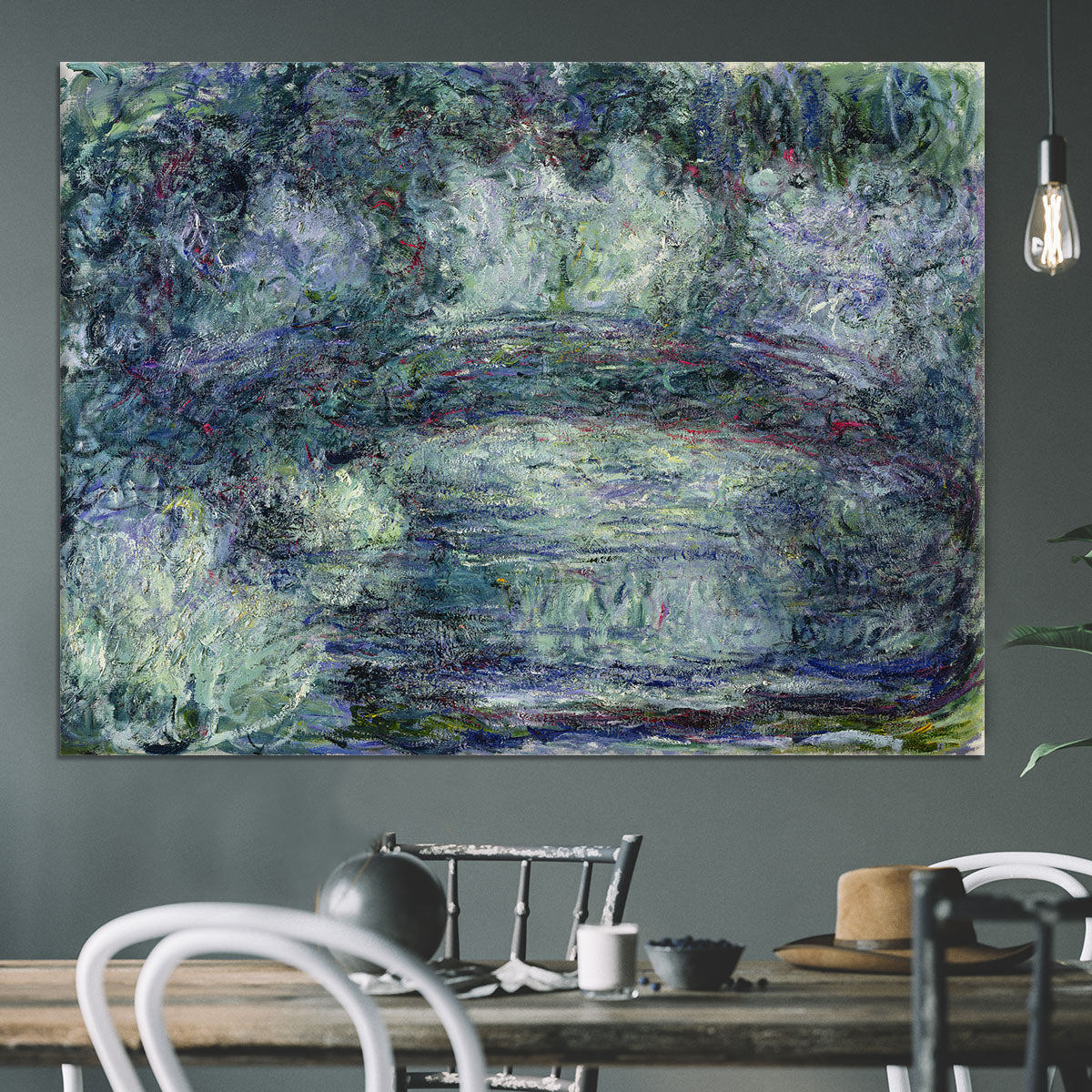 Pont Japonais Japanilainen silta by Monet Canvas Print or Poster - Canvas Art Rocks - 3