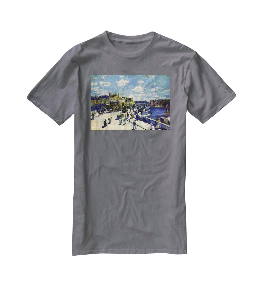 Pont Neuf by Renoir T-Shirt - Canvas Art Rocks - 3