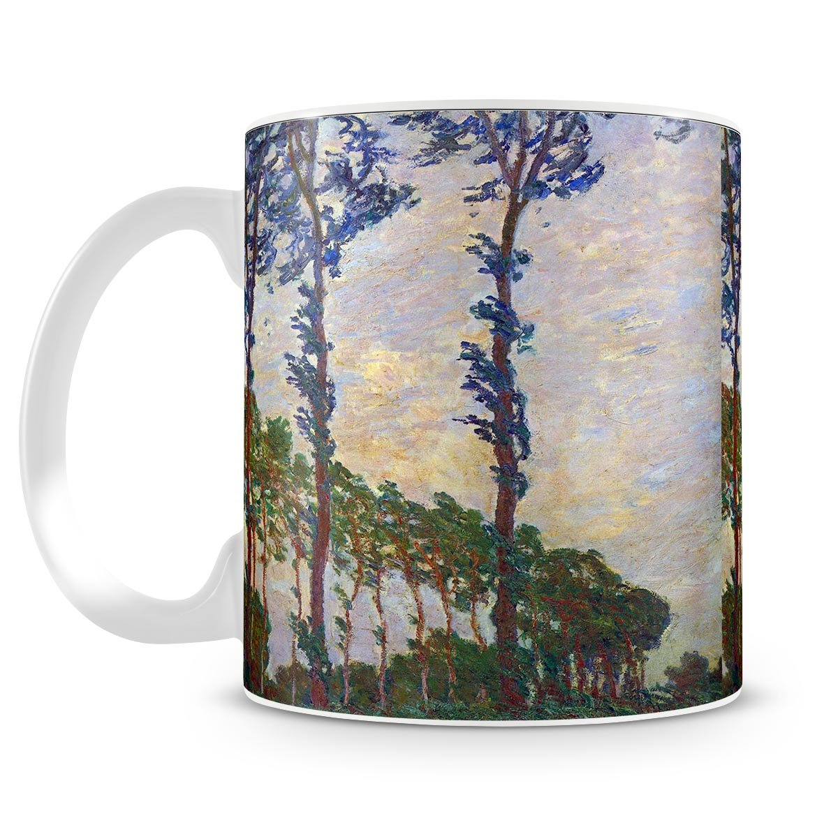 Poplar series wind by Monet Mug - Canvas Art Rocks - 4