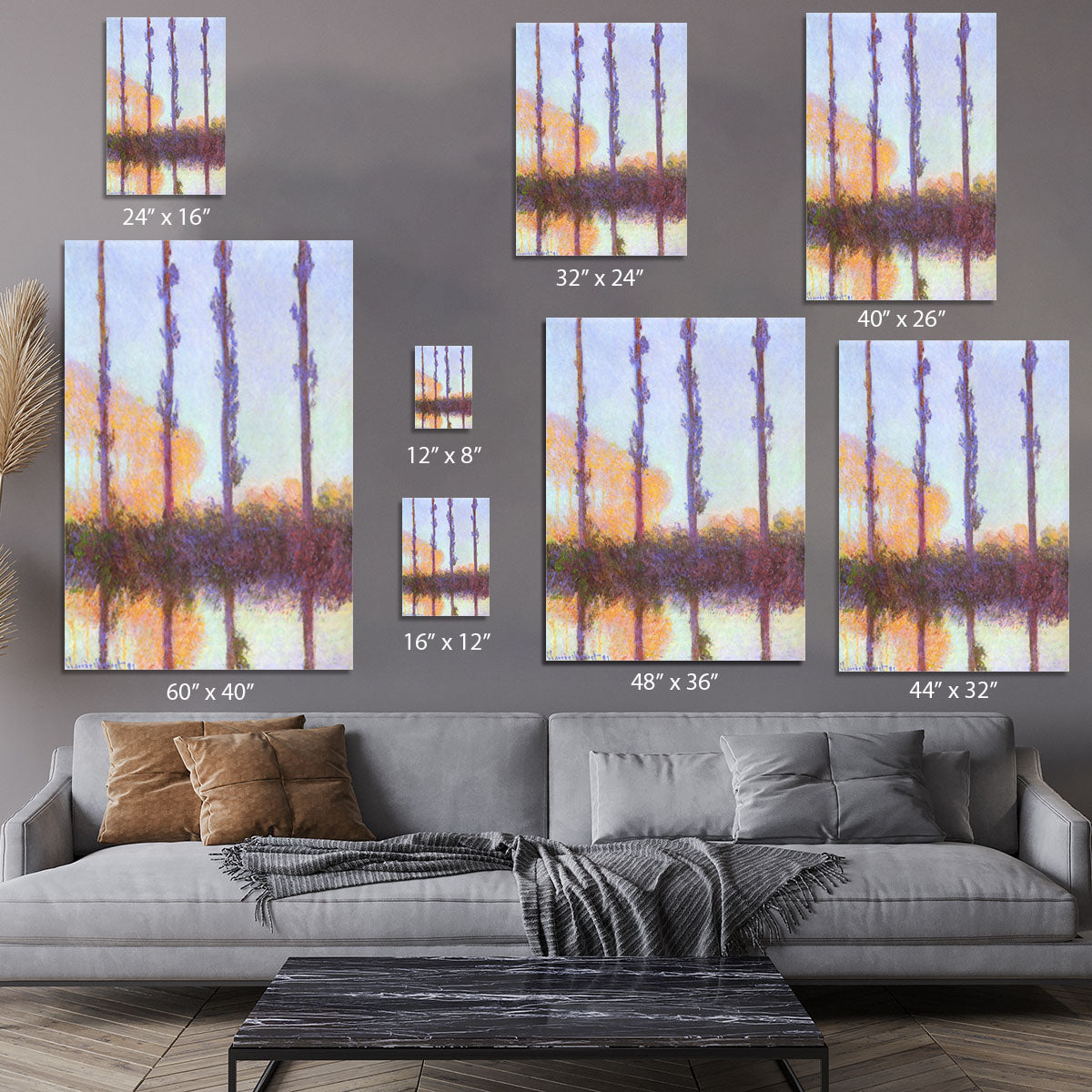 Poplars 3 by Monet Canvas Print or Poster - Canvas Art Rocks - 7