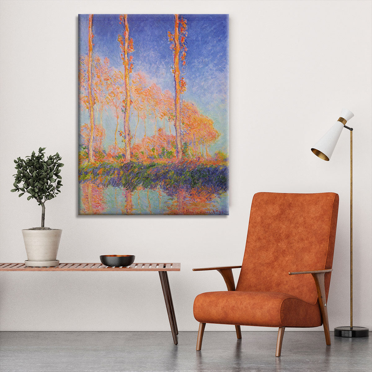 Poplars at Philadelphia by Monet Canvas Print or Poster - Canvas Art Rocks - 6