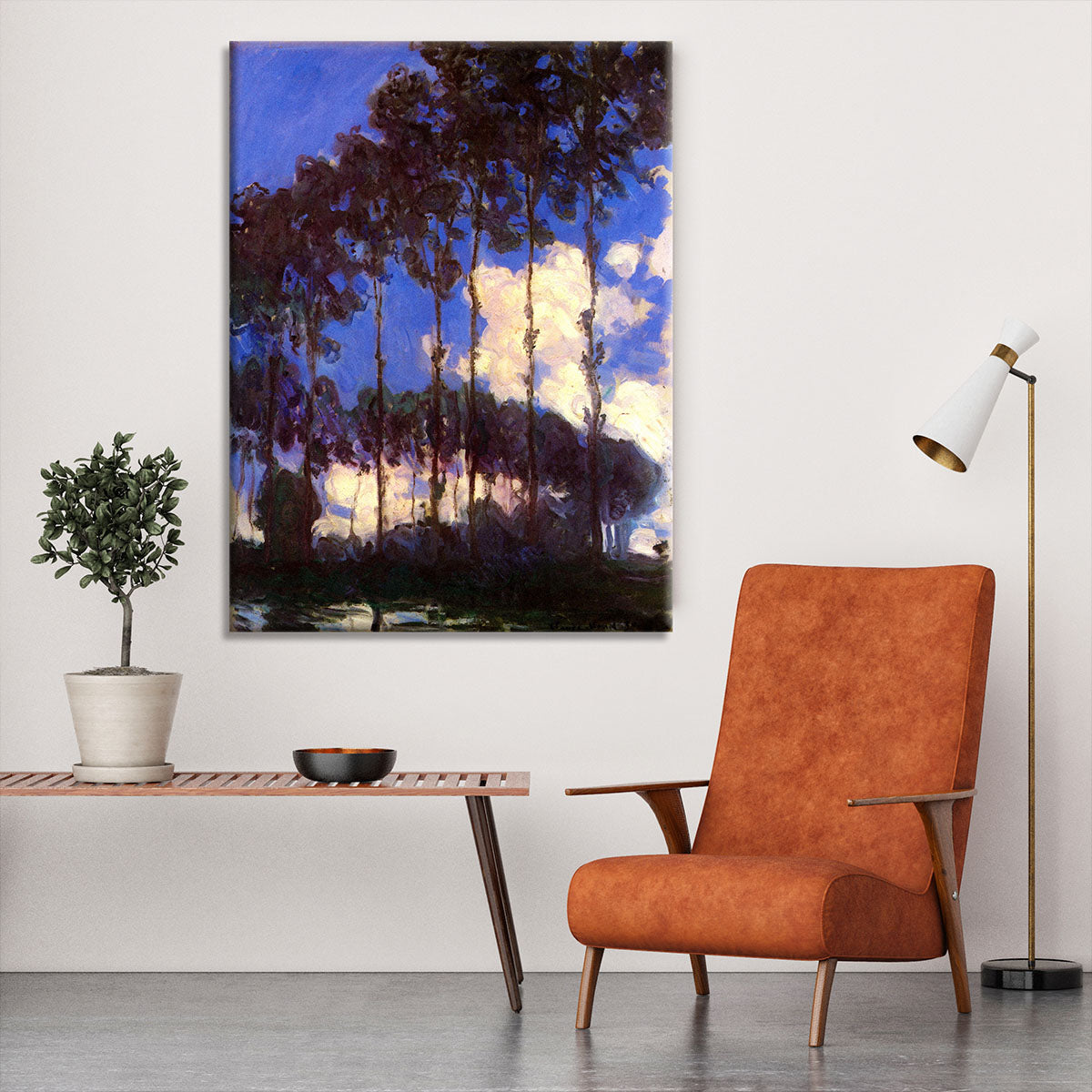Poplars at the Epte by Monet Canvas Print or Poster - Canvas Art Rocks - 6