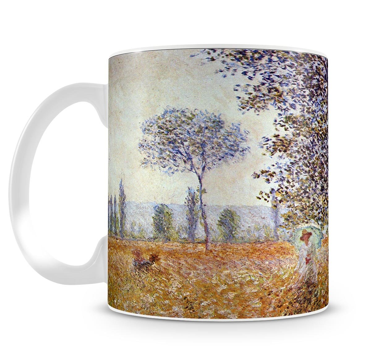 Poplars in the sunlight by Monet Mug - Canvas Art Rocks - 4