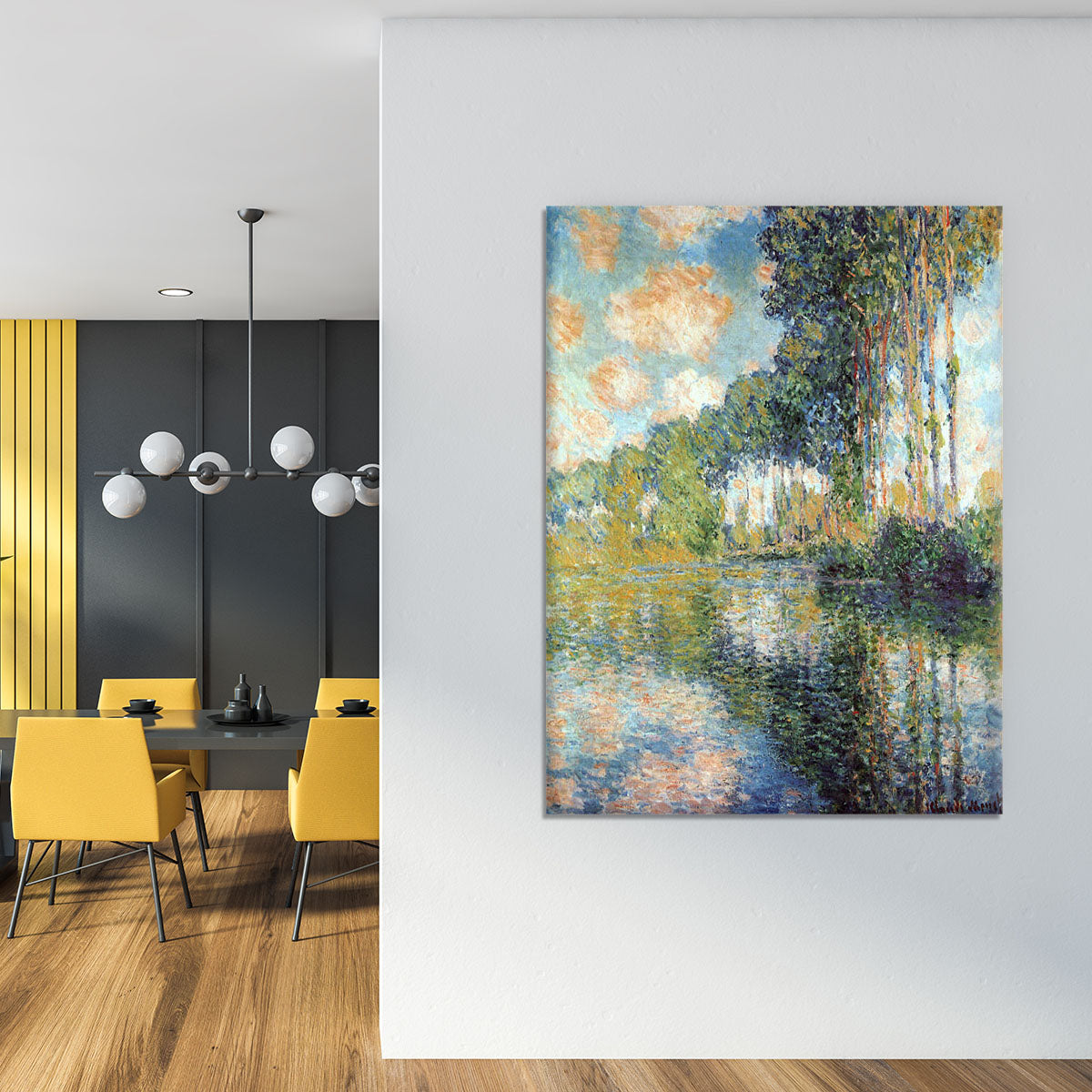 Poplars on the Epte by Monet Canvas Print or Poster - Canvas Art Rocks - 4