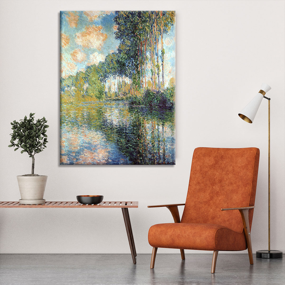 Poplars on the Epte by Monet Canvas Print or Poster - Canvas Art Rocks - 6