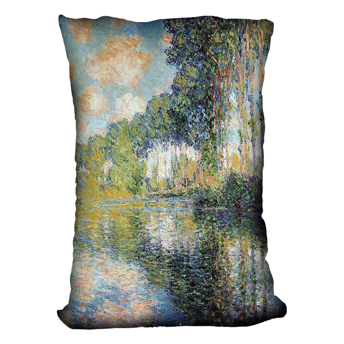 Poplars on the Epte by Monet Cushion