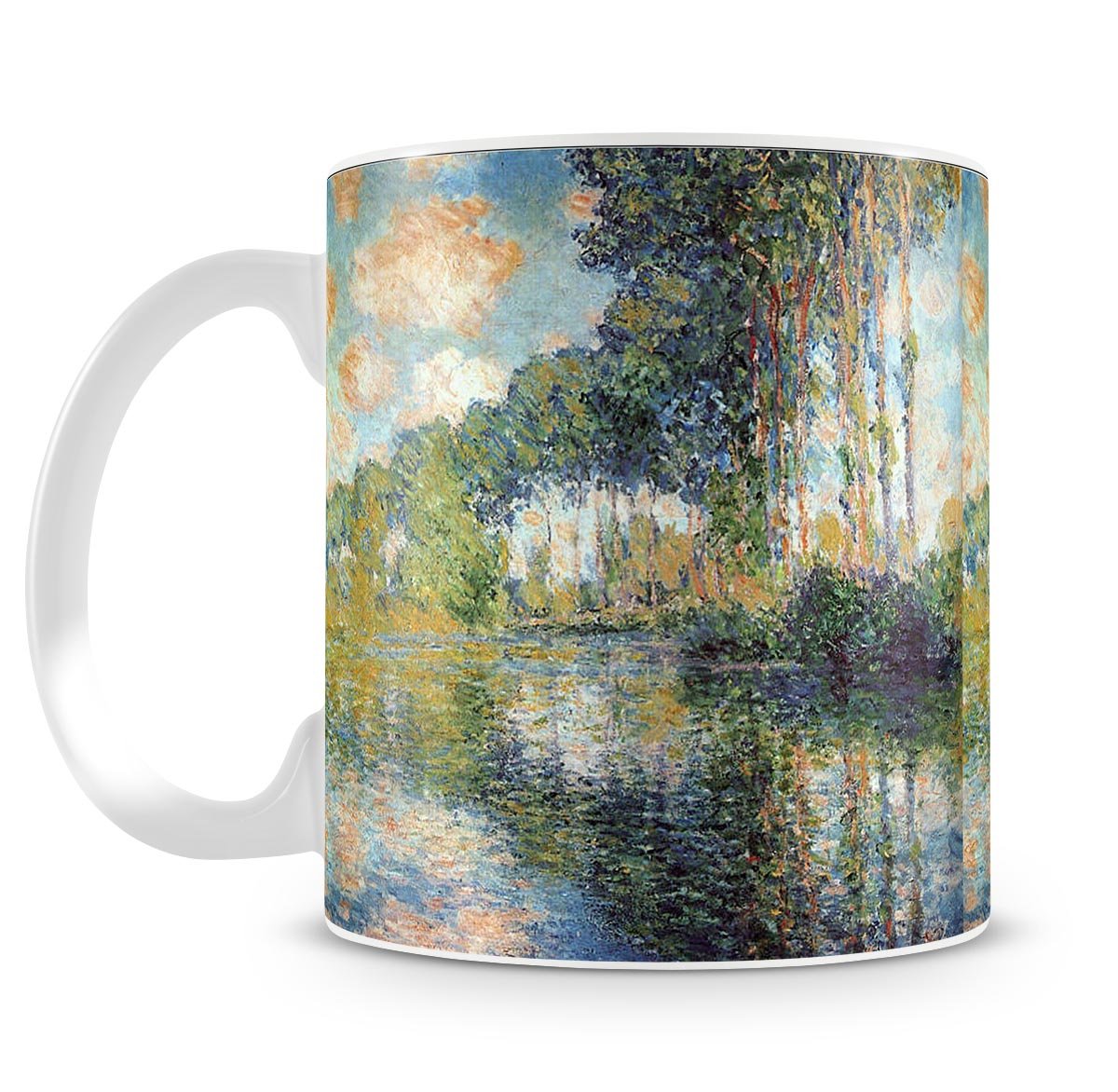 Poplars on the Epte by Monet Mug - Canvas Art Rocks - 4