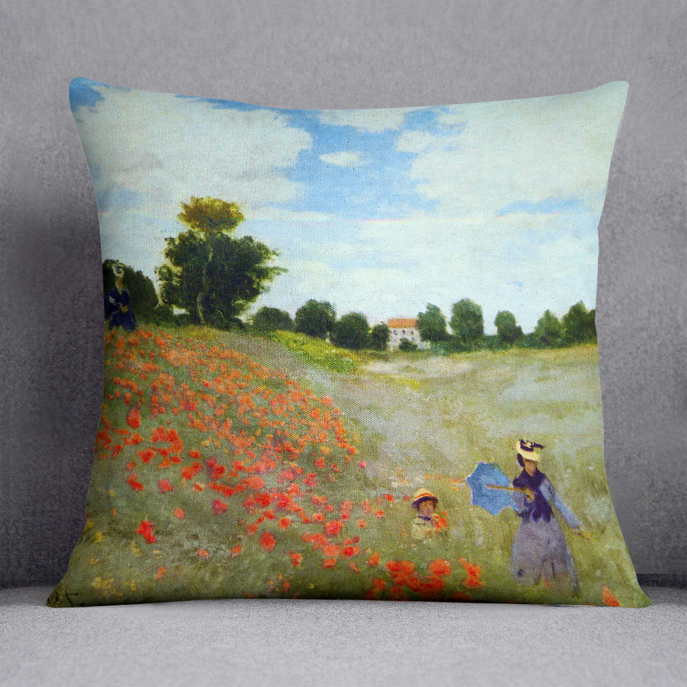 Poppies by Monet Cushion