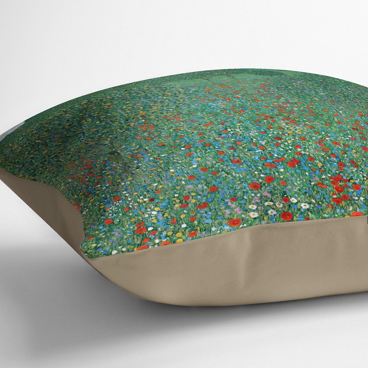 Poppy Field by Klimt Cushion