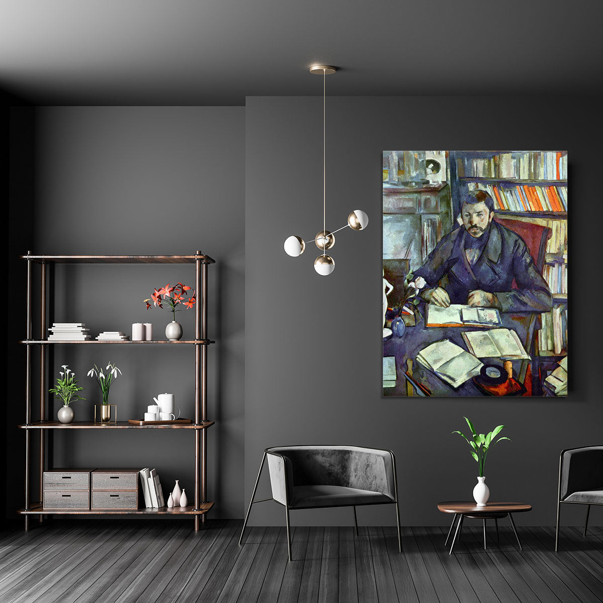 Portait of Gustave Geffroy by Cezanne Canvas Print or Poster - Canvas Art Rocks - 5