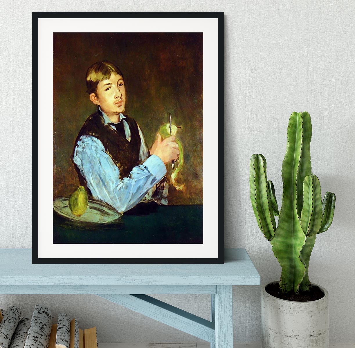 Portait of Leon Leenhoff by Manet Framed Print - Canvas Art Rocks - 1