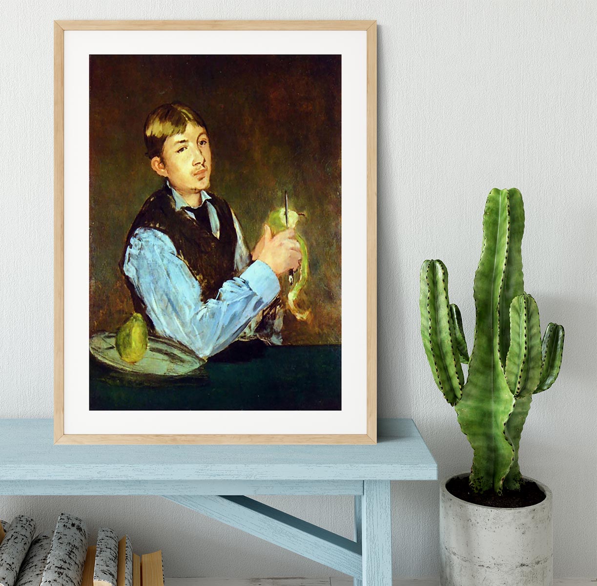 Portait of Leon Leenhoff by Manet Framed Print - Canvas Art Rocks - 3