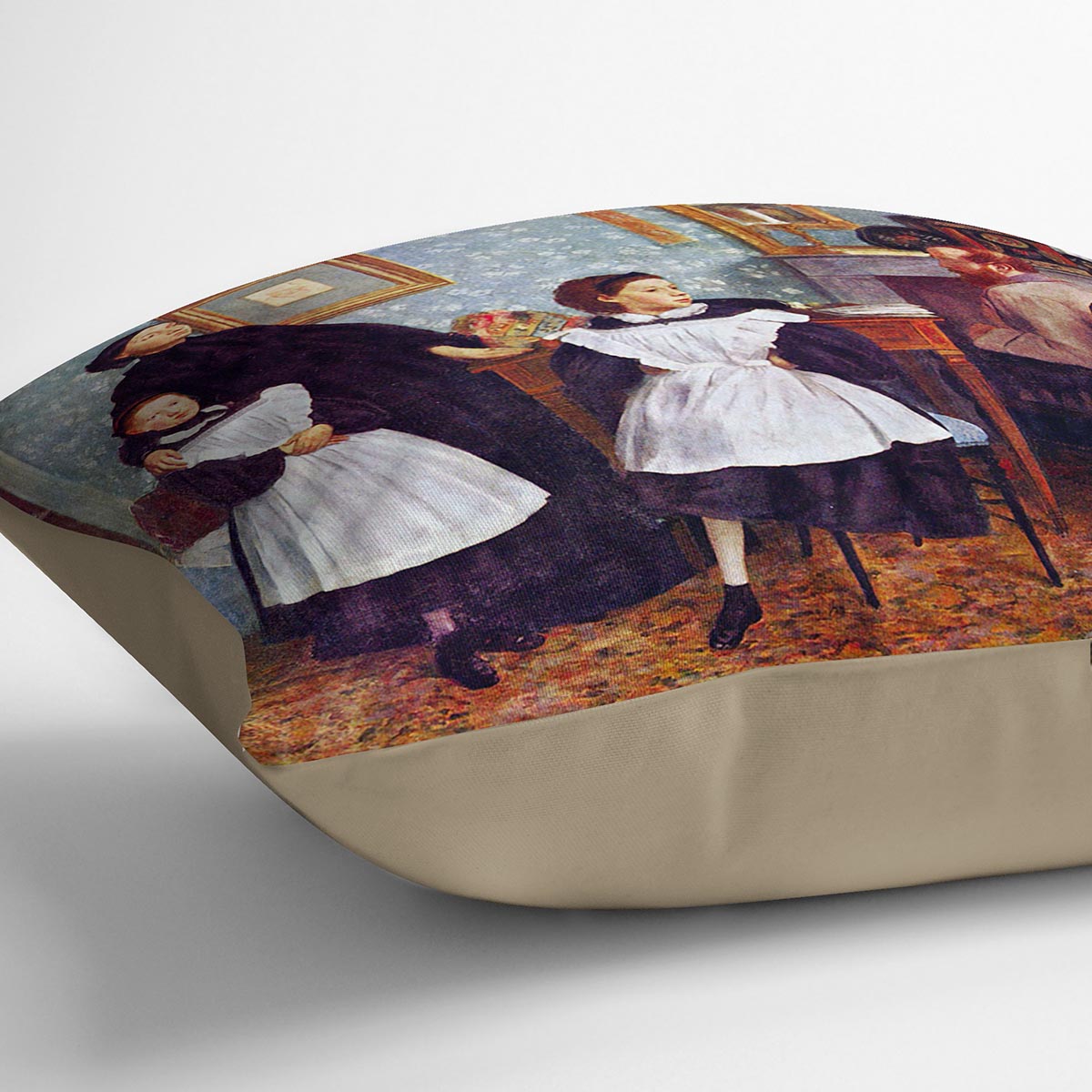 Portait of the Bellelli family by Degas Cushion