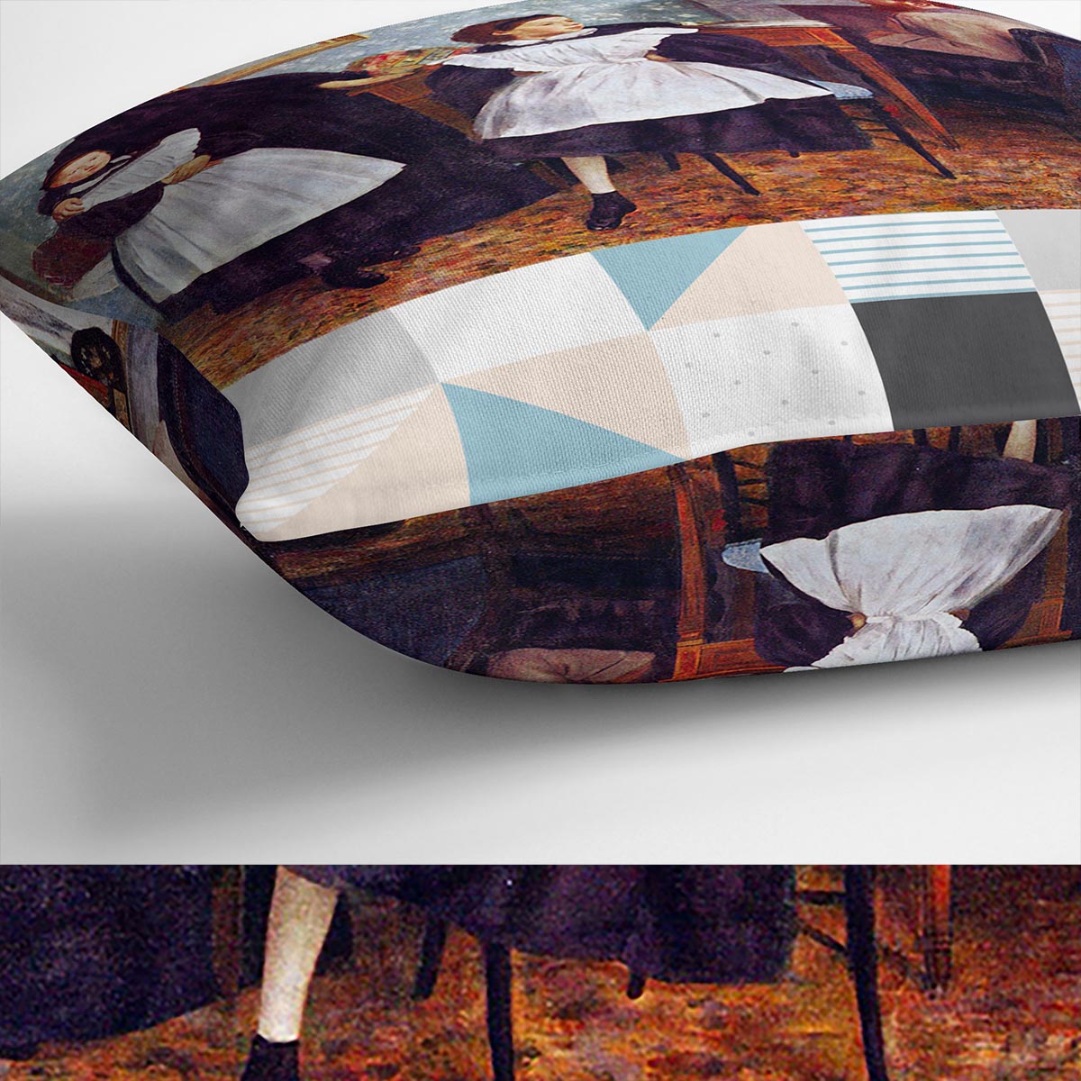 Portait of the Bellelli family by Degas Cushion