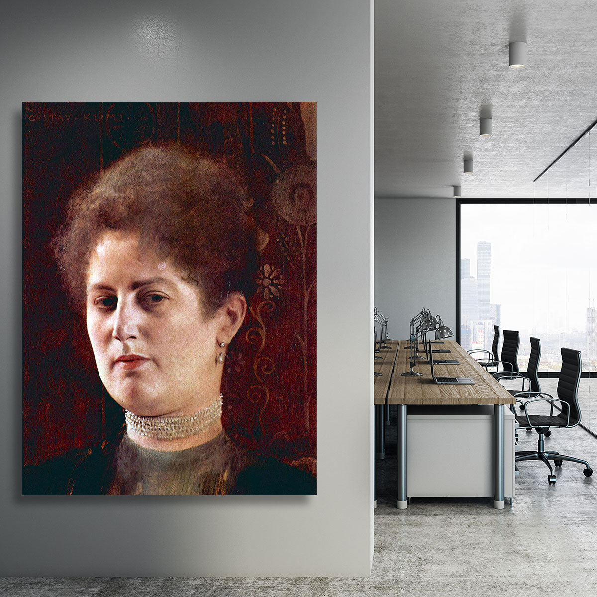 Portrai of a Woman by Klimt Canvas Print or Poster - Canvas Art Rocks - 3
