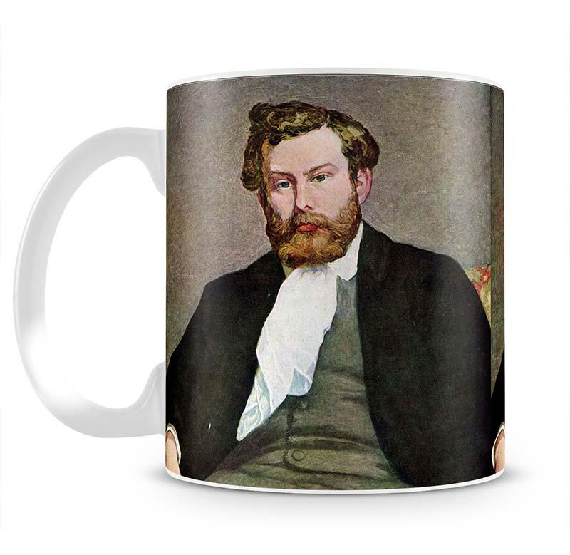 Portrait of Alfred Sisley by Renoir Mug - Canvas Art Rocks - 2
