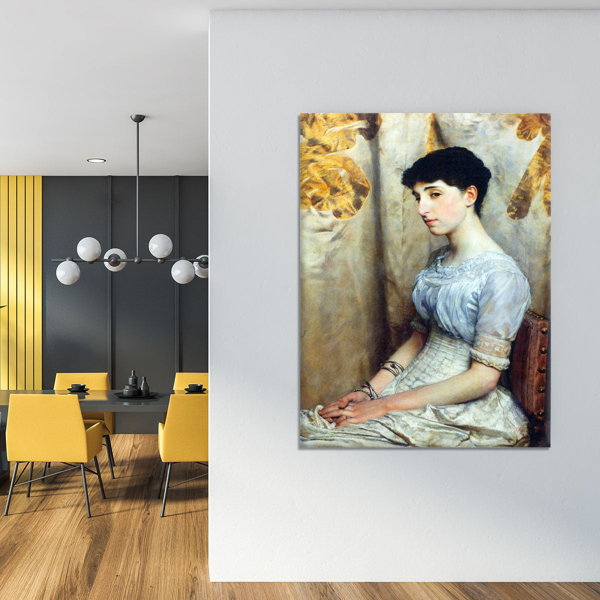 Portrait of Alice Lewis by Alma Tadema Canvas Print or Poster - Canvas Art Rocks - 4