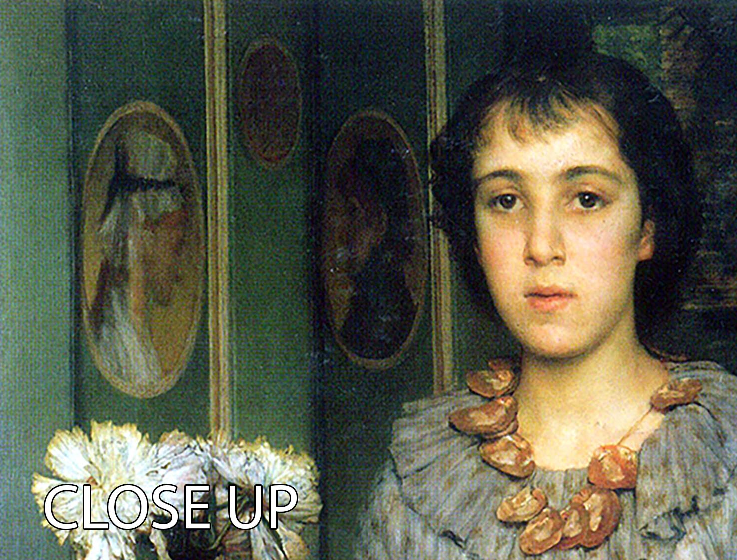 Portrait of Anna Alma Tadema by Alma Tadema 3 Split Panel Canvas Print - Canvas Art Rocks - 3