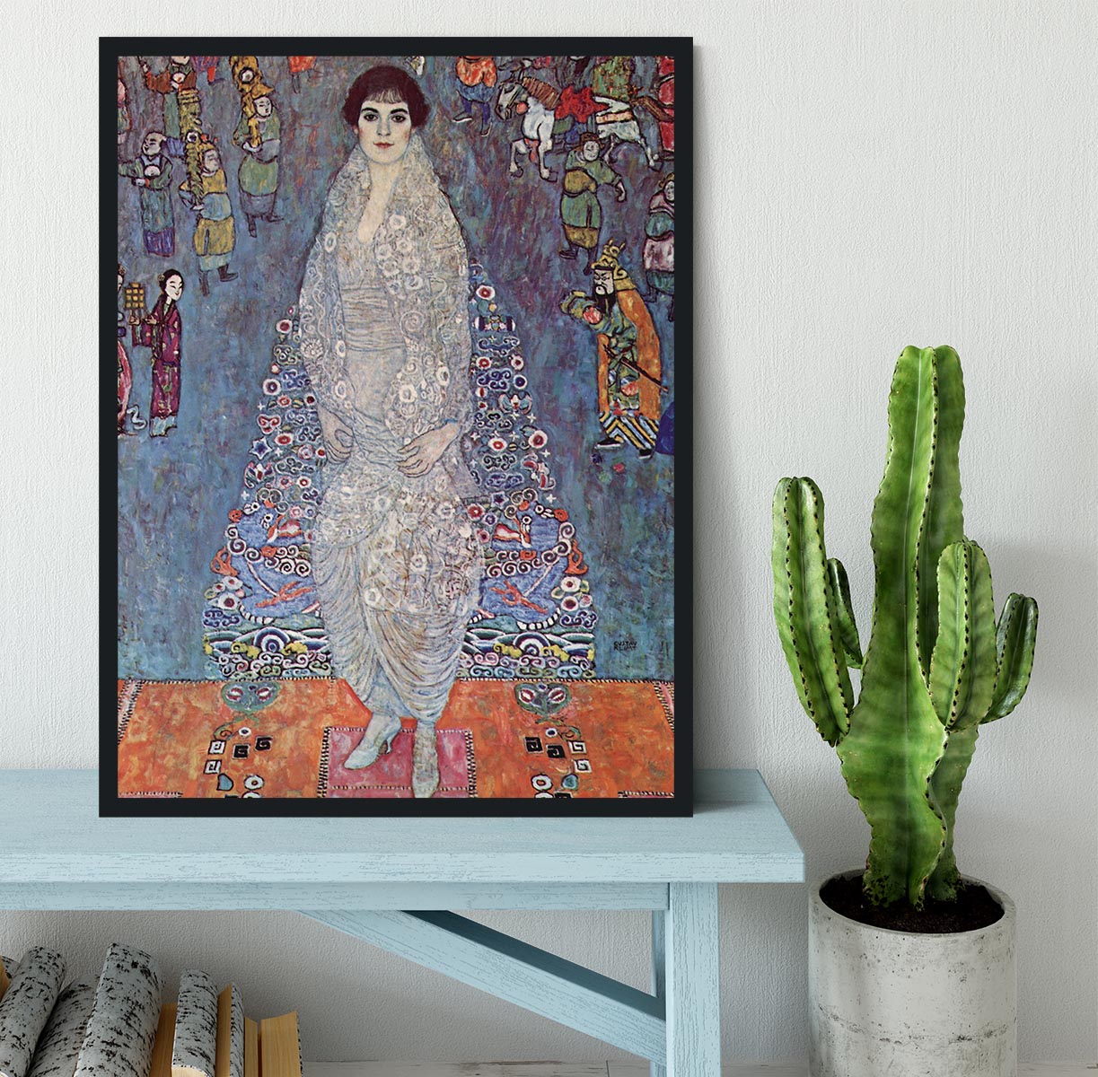 Portrait of Baroness Elisabeth Bachofen by Klimt Framed Print - Canvas Art Rocks - 2