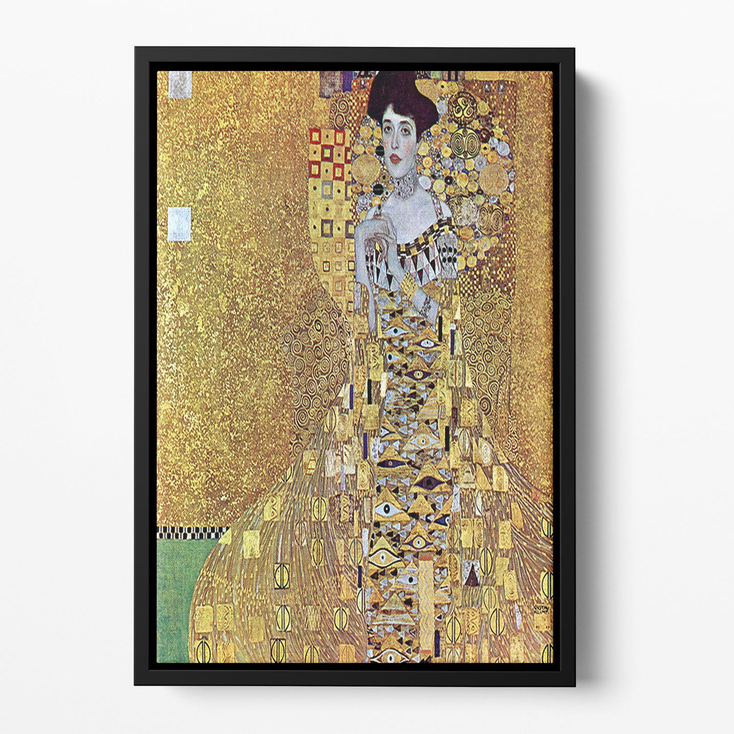 Portrait of Block Bauer 2 by Klimt Floating Framed Canvas