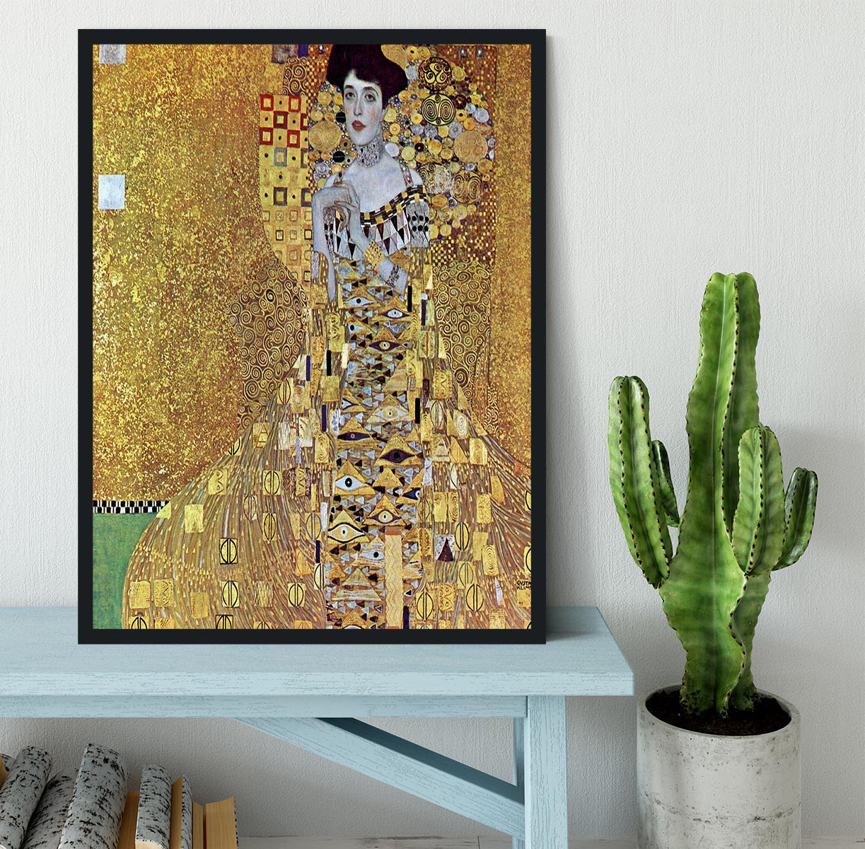 Portrait of Block Bauer 2 by Klimt Framed Print - Canvas Art Rocks - 2