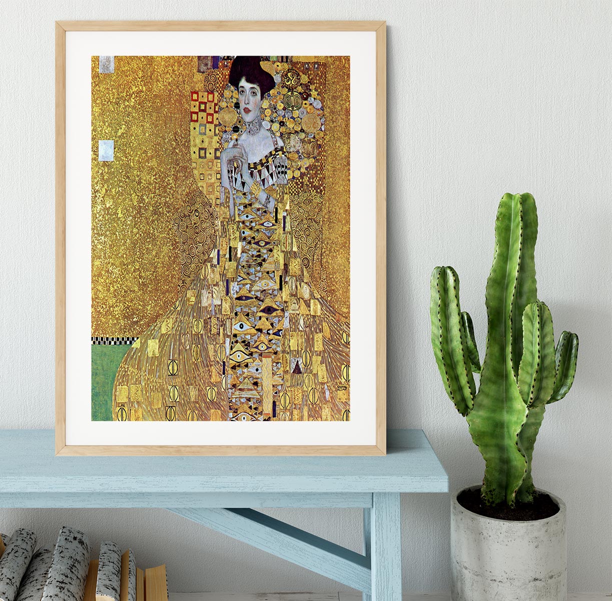 Portrait of Block Bauer 2 by Klimt Framed Print - Canvas Art Rocks - 3