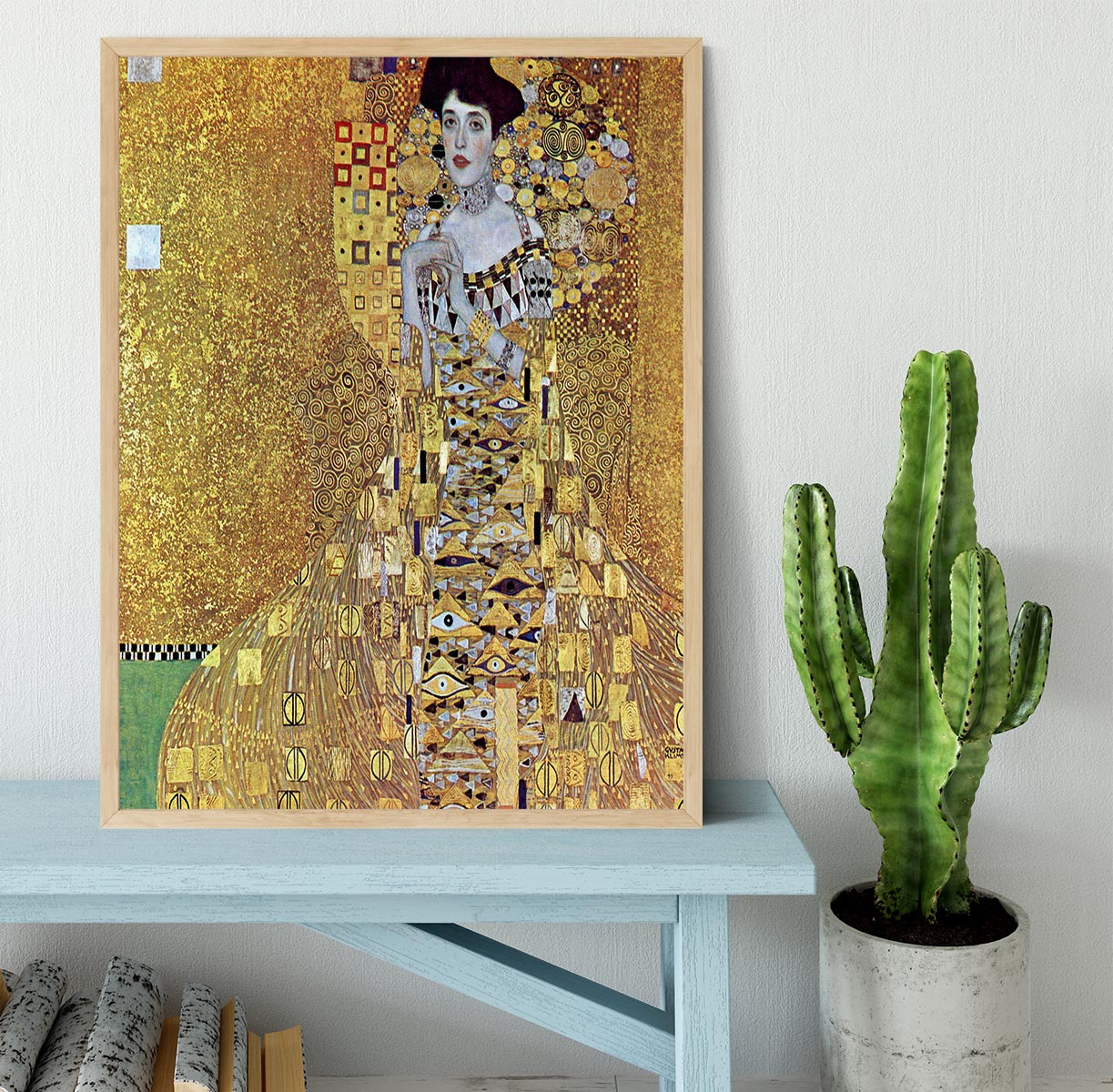 Portrait of Block Bauer 2 by Klimt Framed Print - Canvas Art Rocks - 4