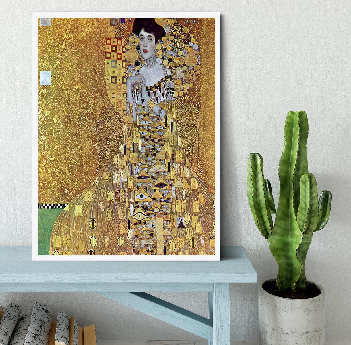Portrait of Block Bauer 2 by Klimt Framed Print - Canvas Art Rocks -6