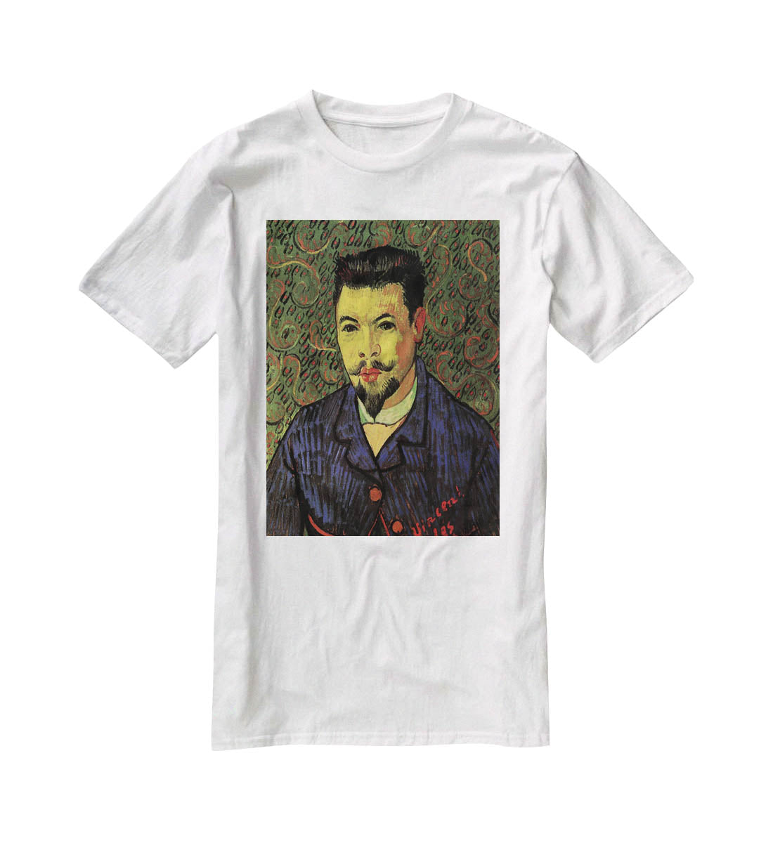 Portrait of Doctor Felix Rey by Van Gogh T-Shirt - Canvas Art Rocks - 5