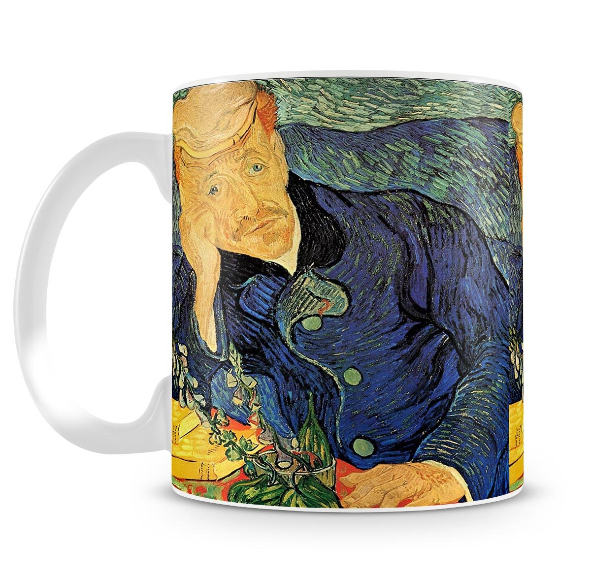 Portrait of Doctor Gachet 2 by Van Gogh Mug - Canvas Art Rocks - 4