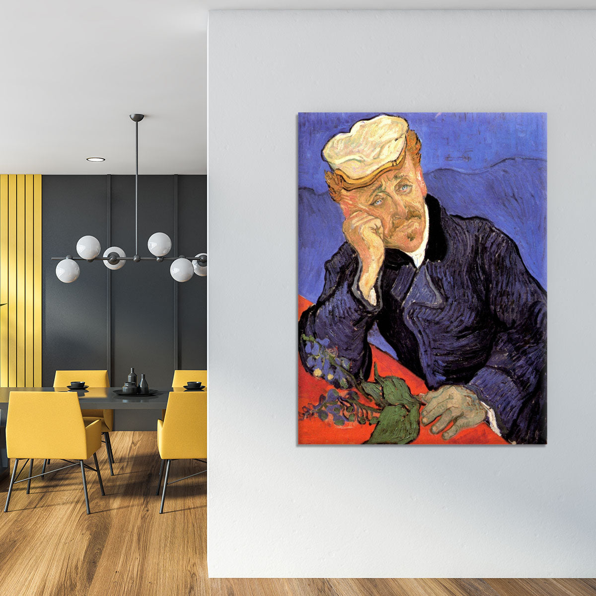 Portrait of Doctor Gachet by Van Gogh Canvas Print or Poster - Canvas Art Rocks - 4
