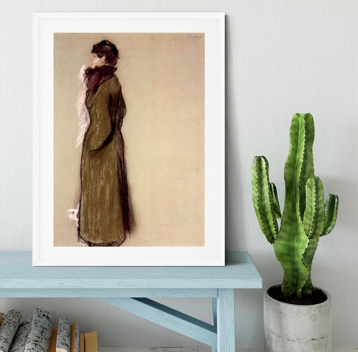 Portrait of Ellen AndrCe by Degas Framed Print - Canvas Art Rocks - 5