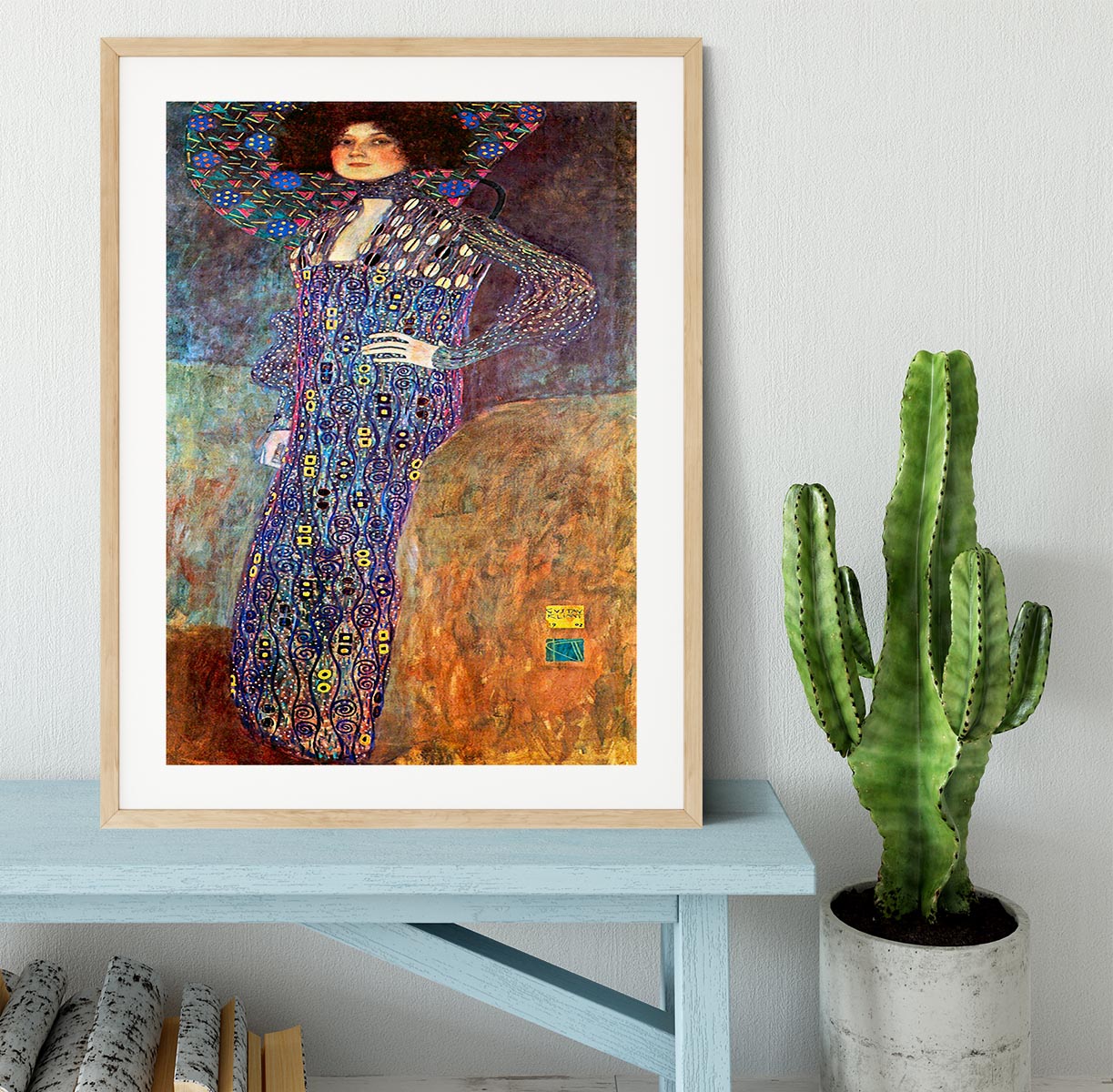 Portrait of Emily Floge by Klimt Framed Print - Canvas Art Rocks - 3