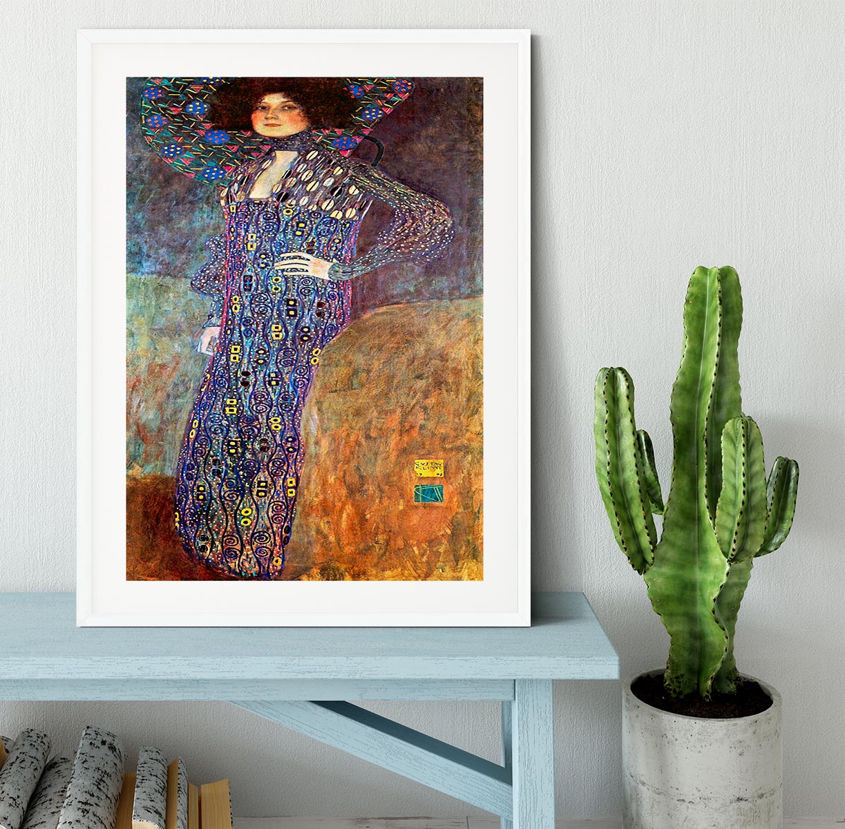 Portrait of Emily Floge by Klimt Framed Print - Canvas Art Rocks - 5