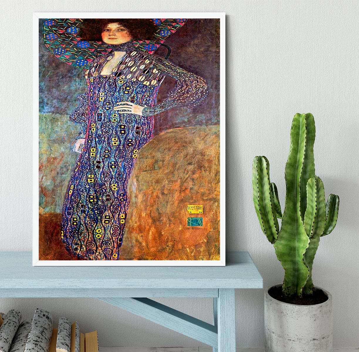Portrait of Emily Floge by Klimt Framed Print - Canvas Art Rocks -6