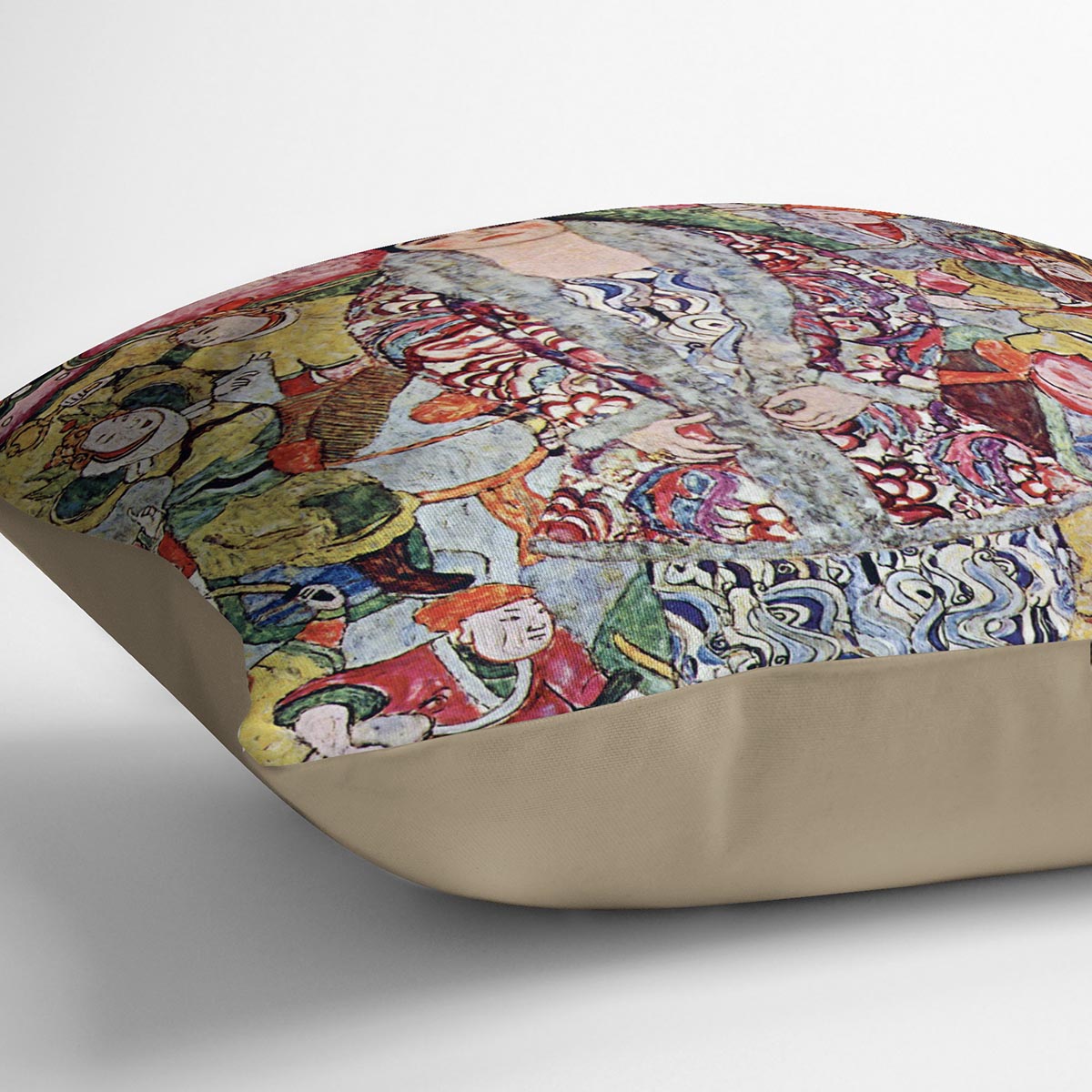 Portrait of Frederika Maria Beer by Klimt Cushion