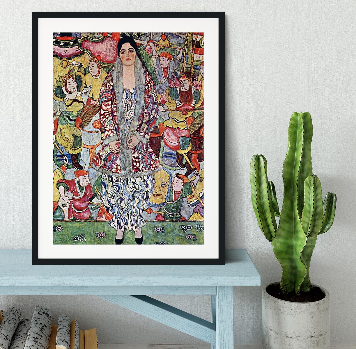 Portrait of Frederika Maria Beer by Klimt Framed Print - Canvas Art Rocks - 1