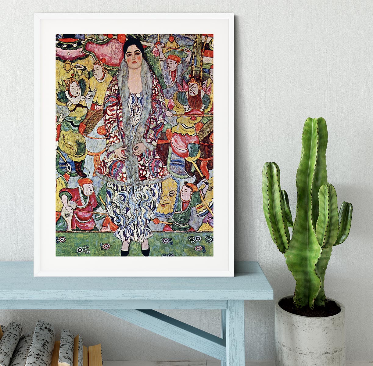 Portrait of Frederika Maria Beer by Klimt Framed Print - Canvas Art Rocks - 5