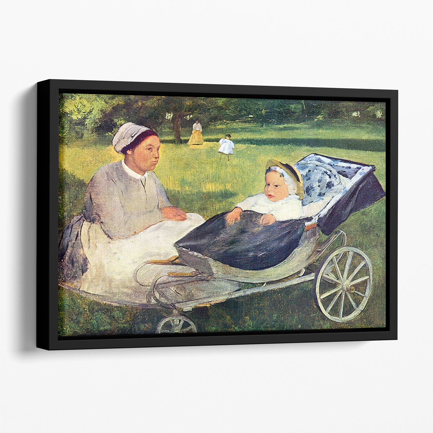 Portrait of Henri Valpincon by Degas Floating Framed Canvas