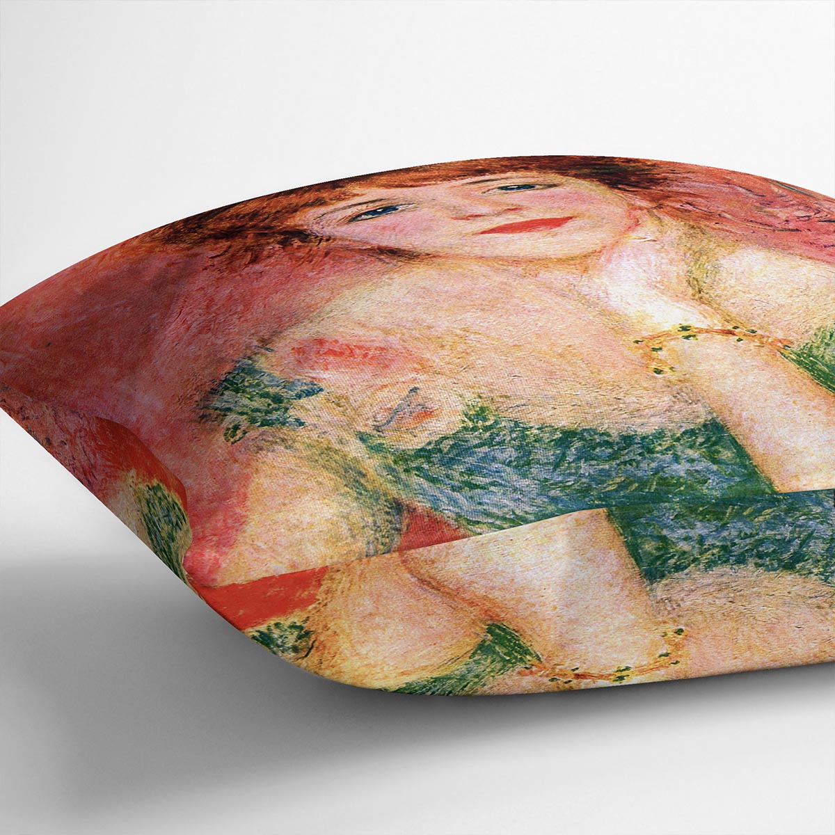 Portrait of Jeanne Samary by Renoir Cushion