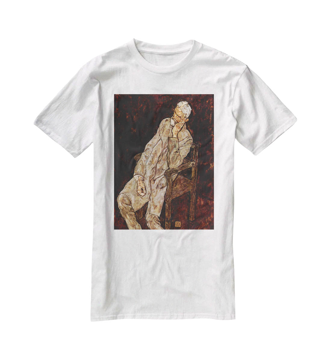 Portrait of Johan Harms by Egon Schiele T-Shirt - Canvas Art Rocks - 5